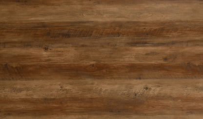 Quebec Straight Edge Dining Set (X4 Chairs) - Medium Oak Effect/Brown Pu