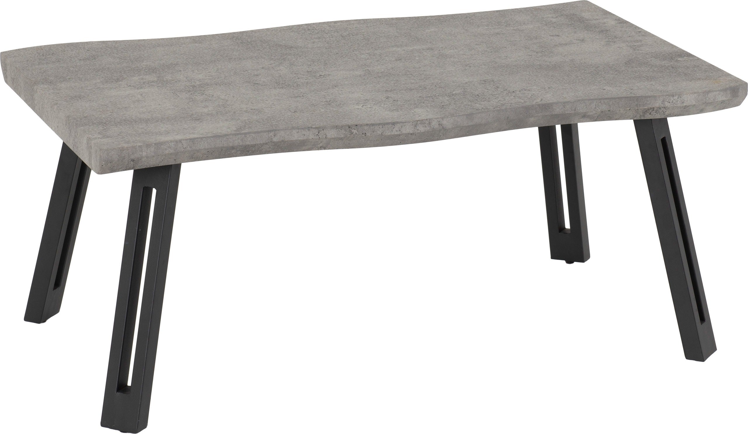 Quebec Wave Edge Coffee Table - Concrete Effect