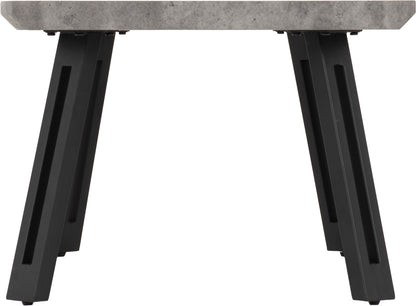 Quebec Wave Edge Coffee Table - Concrete Effect