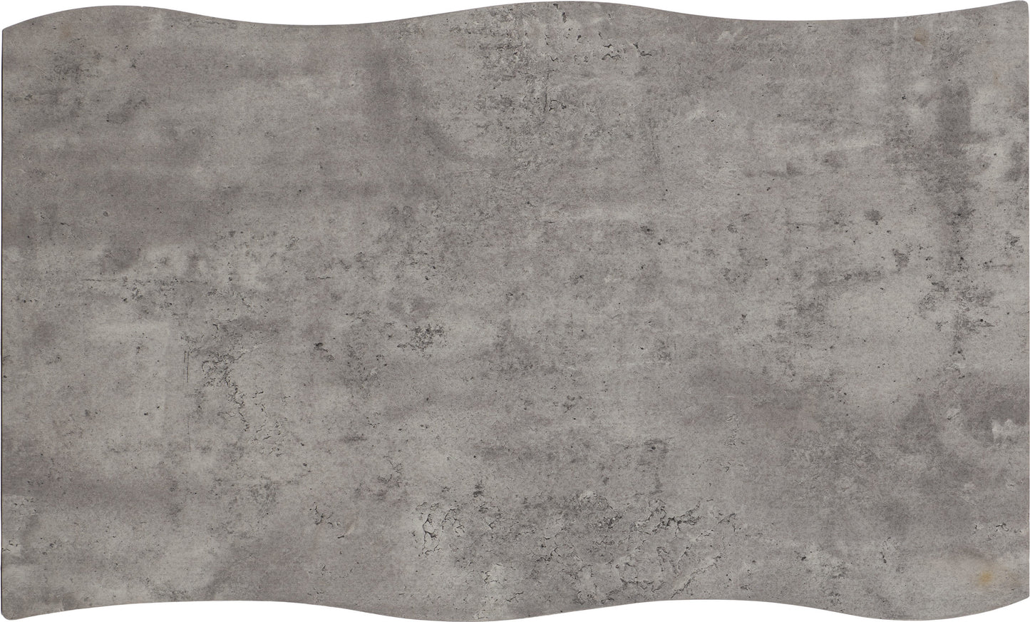 Quebec Wave Edge Coffee Table - Concrete Effect
