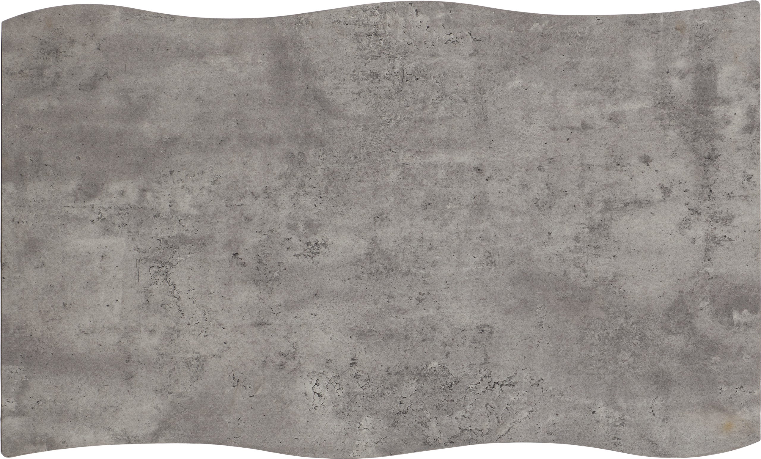 Quebec Wave Edge Coffee Table - Concrete Effect