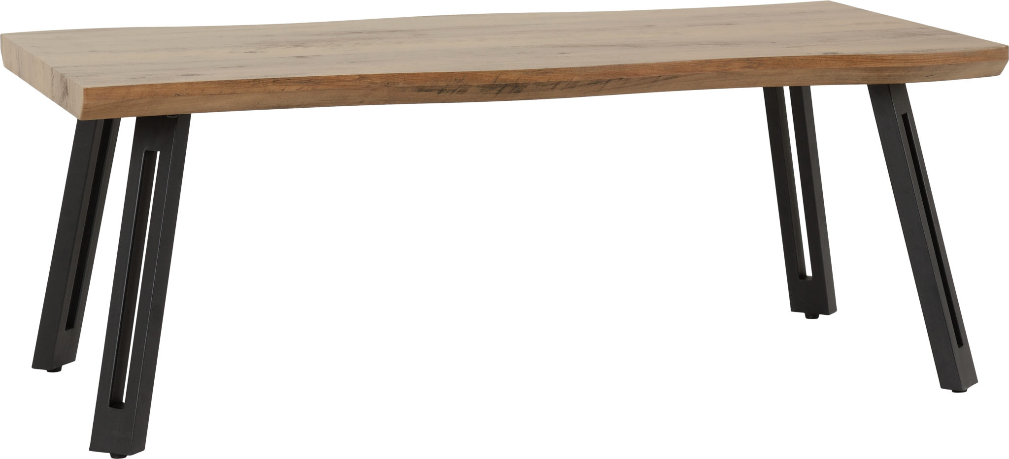 Quebec Wave Edge Coffee Table - Medium Oak Effect