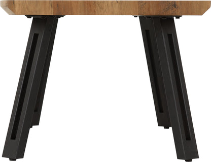 Quebec Wave Edge Coffee Table - Medium Oak Effect