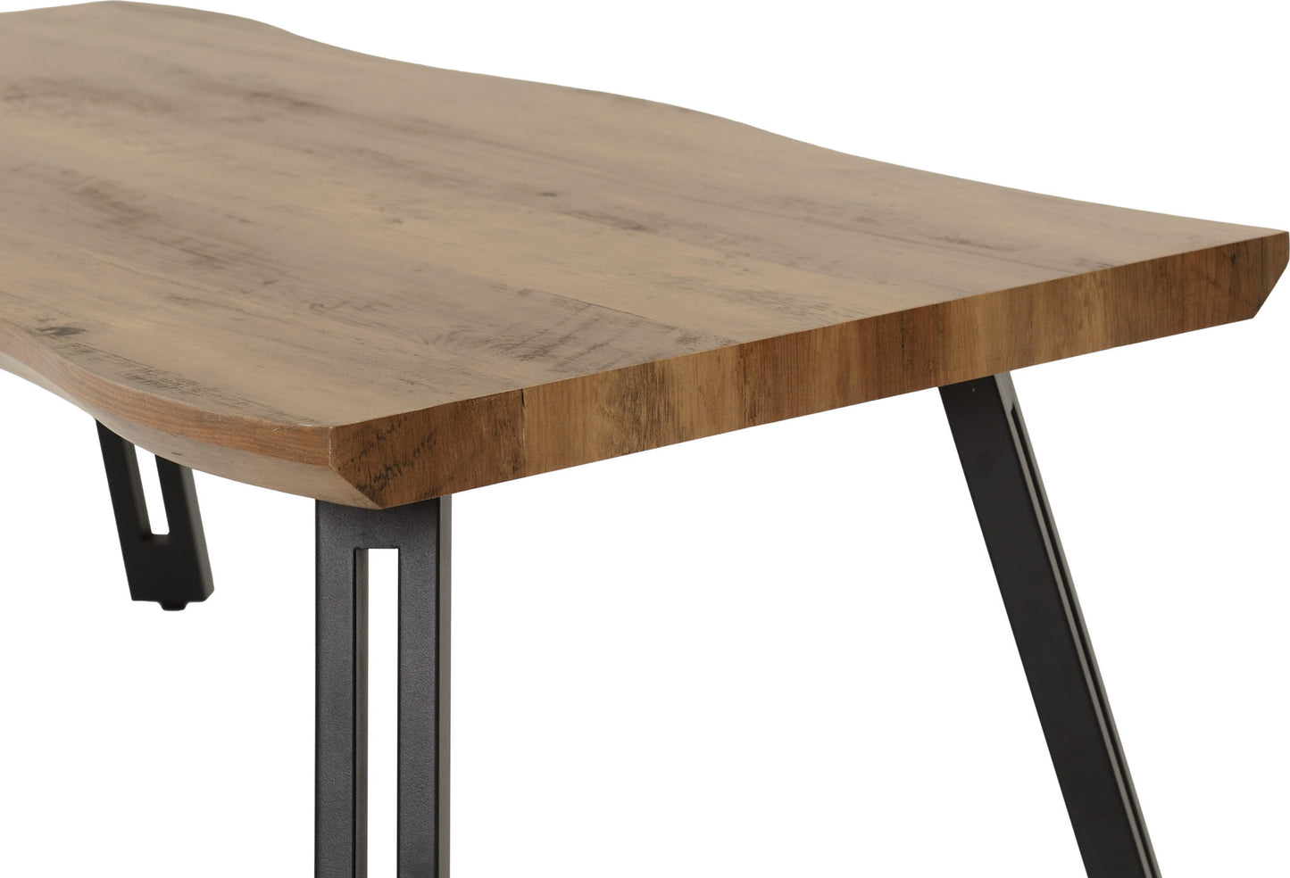 Quebec Wave Edge Coffee Table - Medium Oak Effect