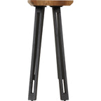 Quebec Wave Edge Console Table - Medium Oak Effect