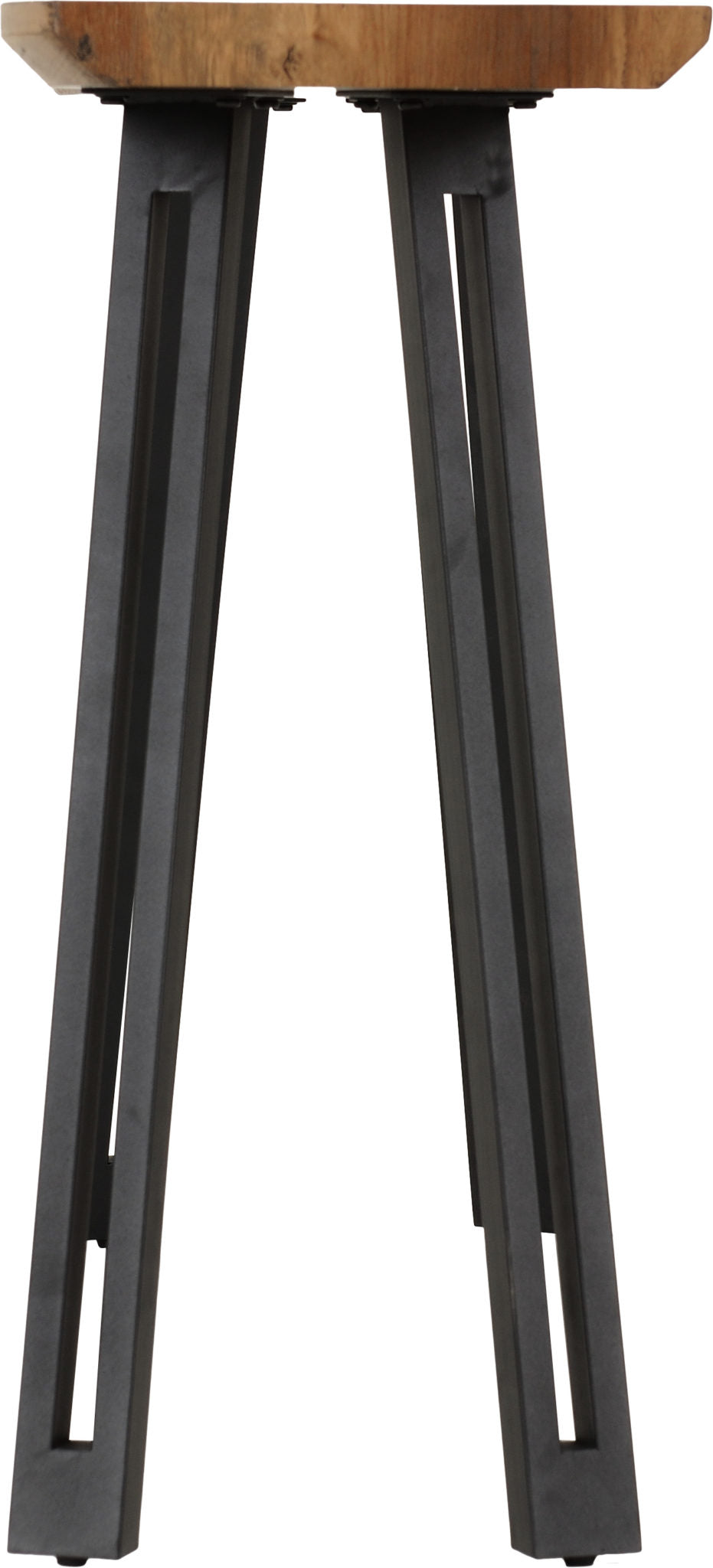 Quebec Wave Edge Console Table - Medium Oak Effect