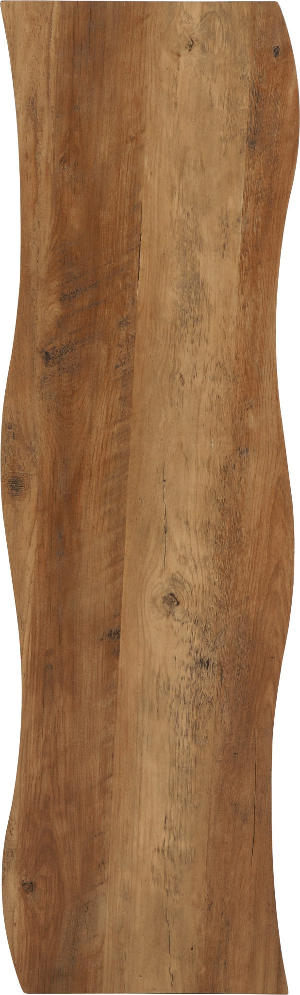 Quebec Wave Edge Console Table - Medium Oak Effect