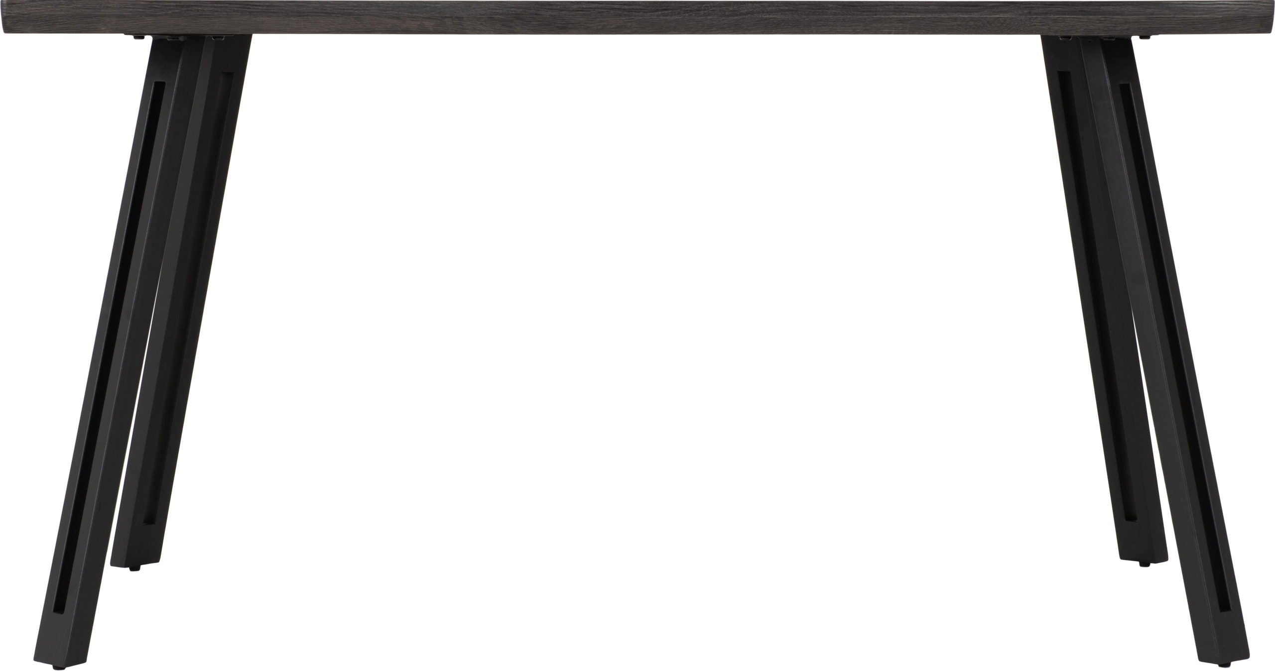 Quebec Wave Edge Dining Table - Black Wood Grain