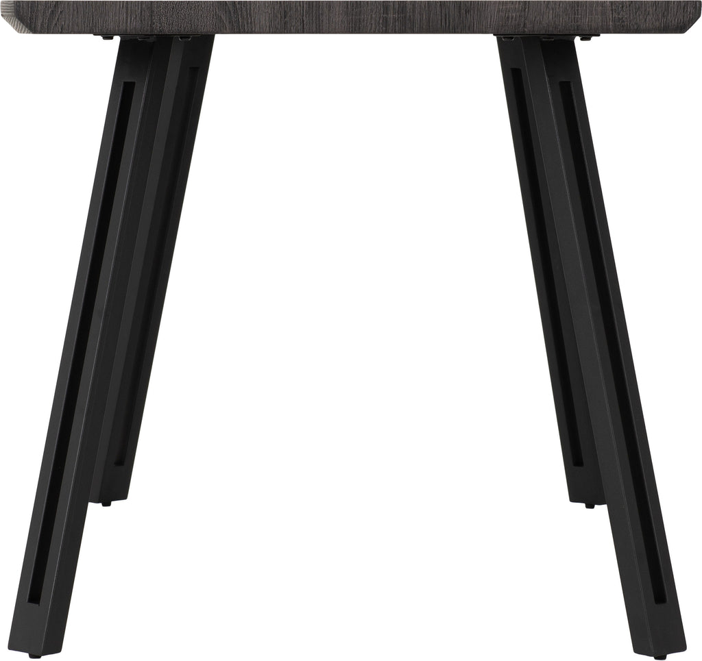 Quebec Wave Edge Dining Table - Black Wood Grain