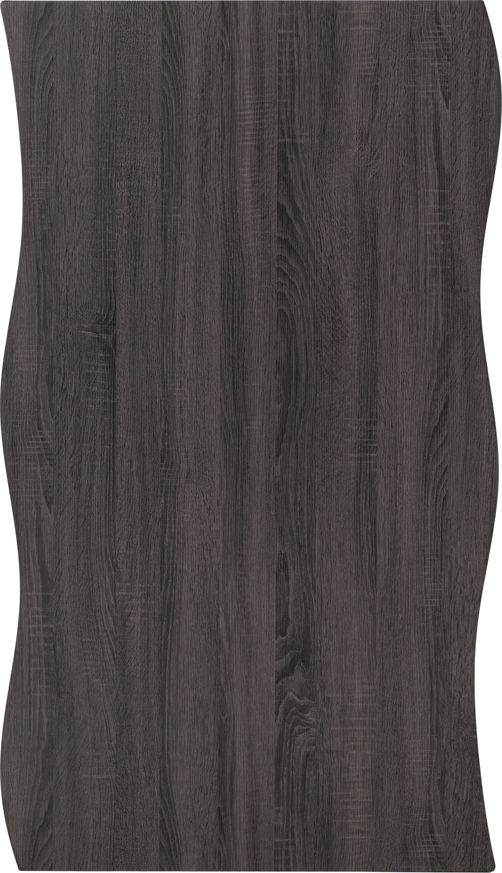 Quebec Wave Edge Dining Table - Black Wood Grain
