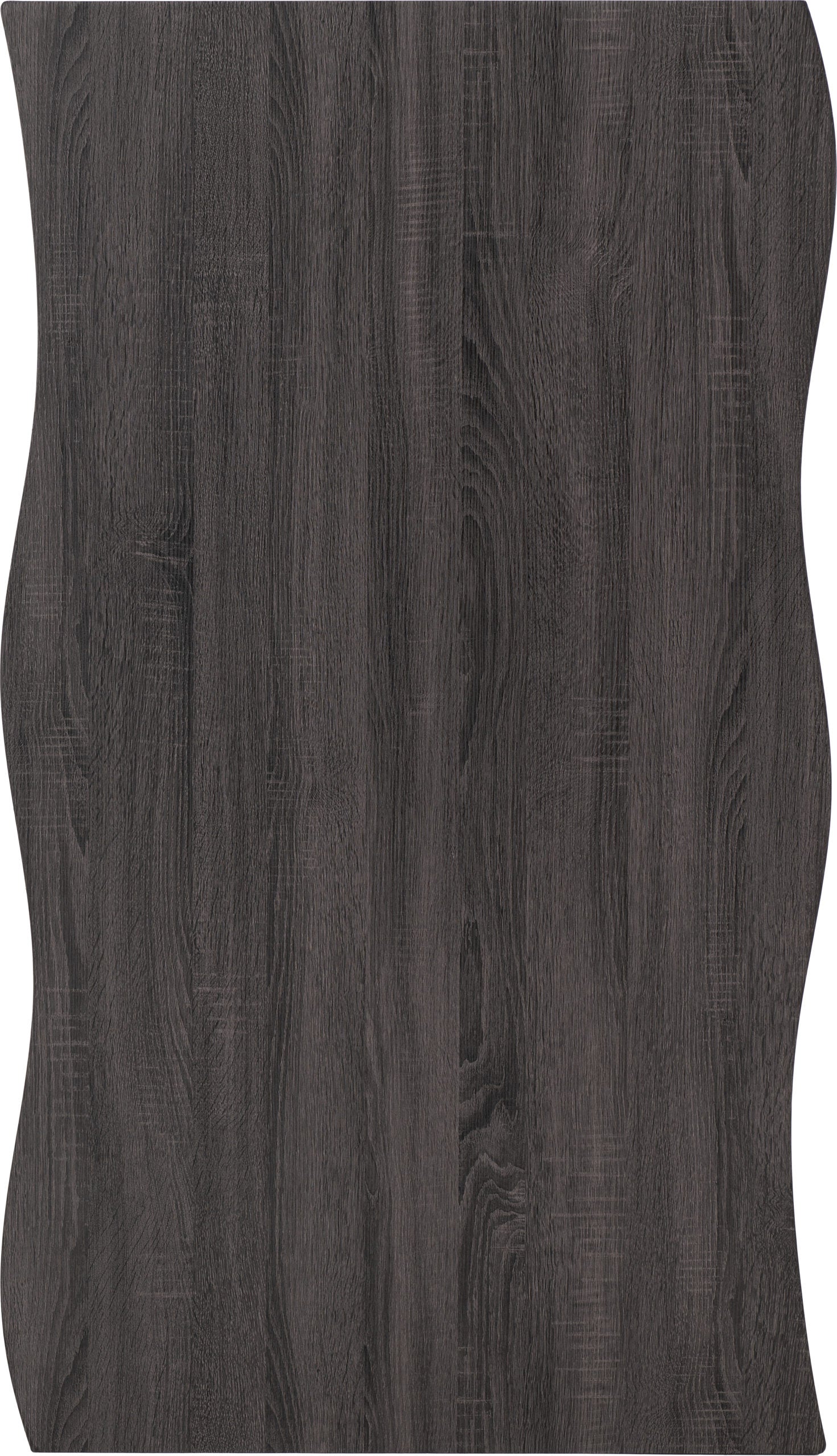 Quebec Wave Edge Dining Table - Black Wood Grain