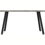 Quebec Wave Edge Dining Table - Concrete Effect