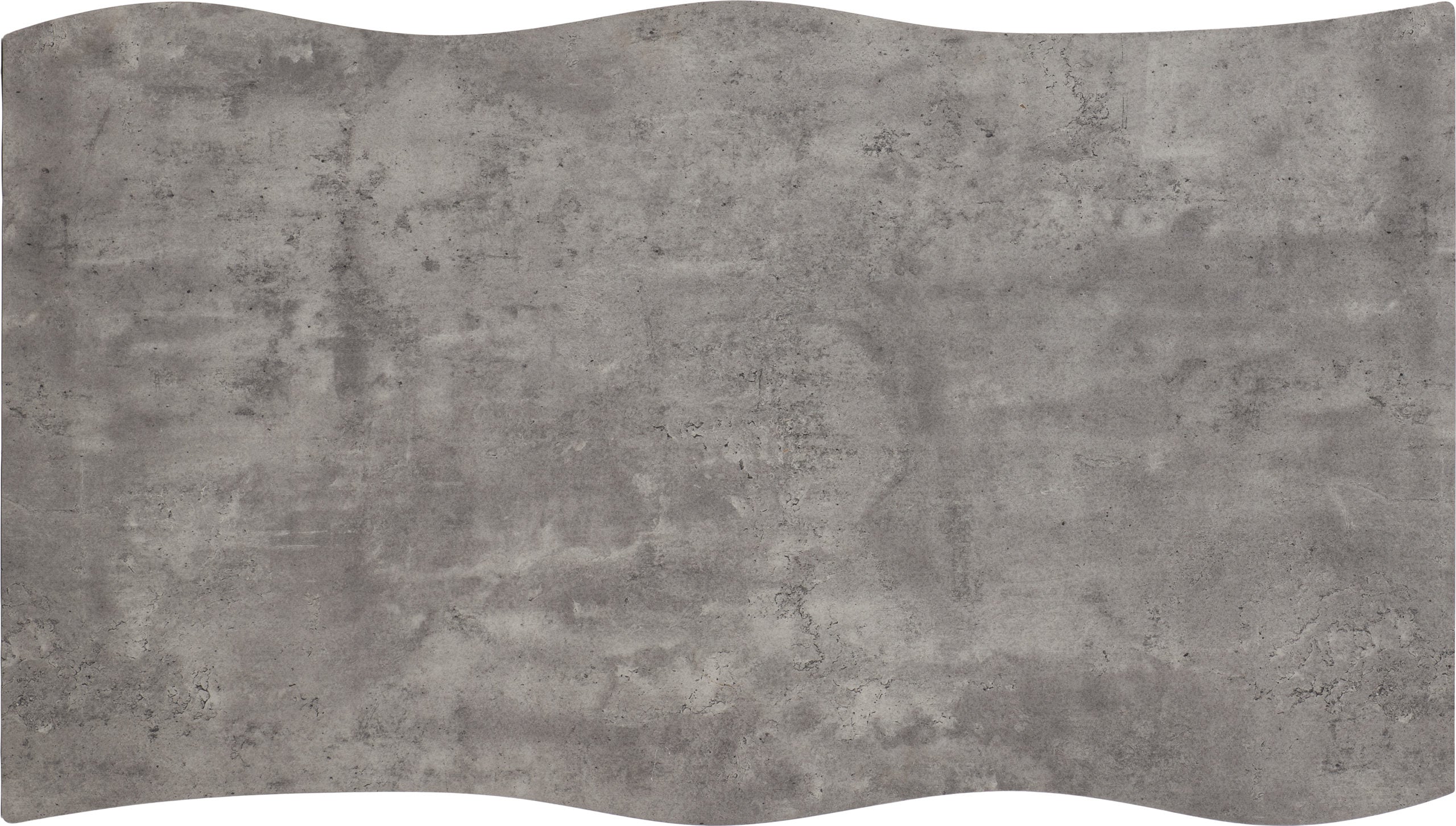 Quebec Wave Edge Dining Table - Concrete Effect