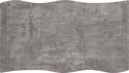 Quebec Wave Edge Dining Table - Concrete Effect