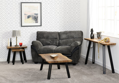 Quebec Wave Edge Coffee Table - Medium Oak Effect