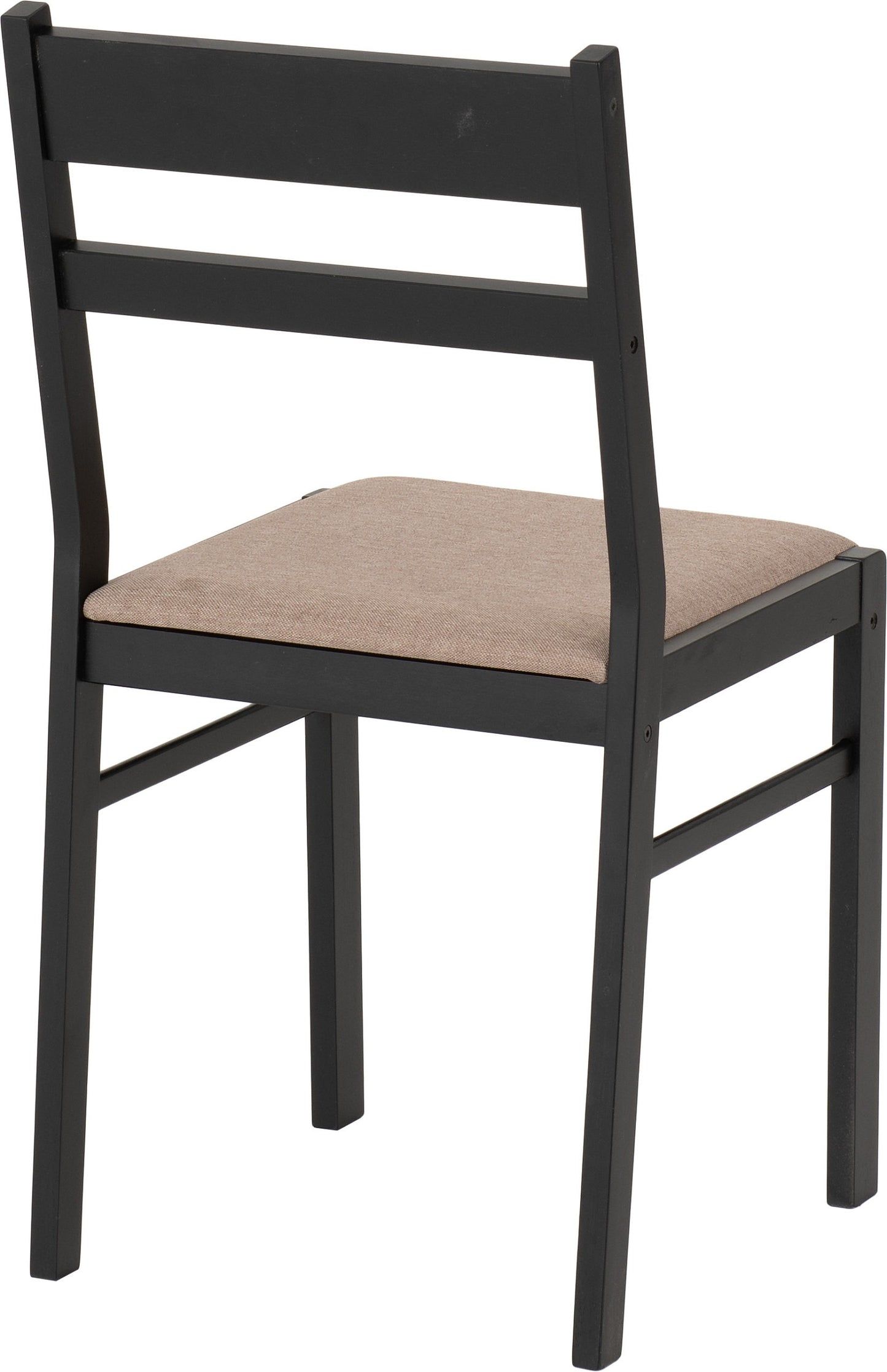 Radley 1+4 Dining Set - Black/Oak Effect/Oat Fabric