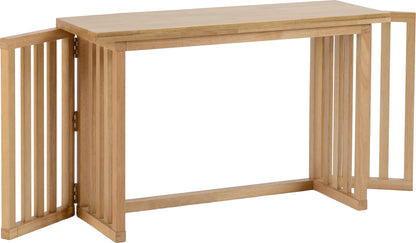 Richmond Foldaway Dining Set (X2 Stools) - Oak Varnish
