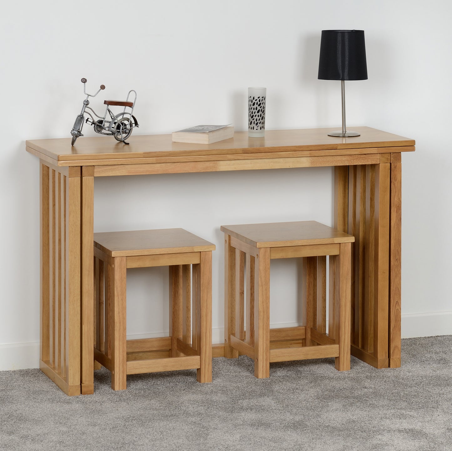Richmond Stool (X2 Per Box) - Oak Varnish