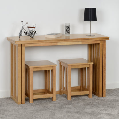 Richmond Stool (X2 Per Box) - Oak Varnish
