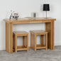 Richmond Foldaway Dining Set (X2 Stools) - Oak Varnish