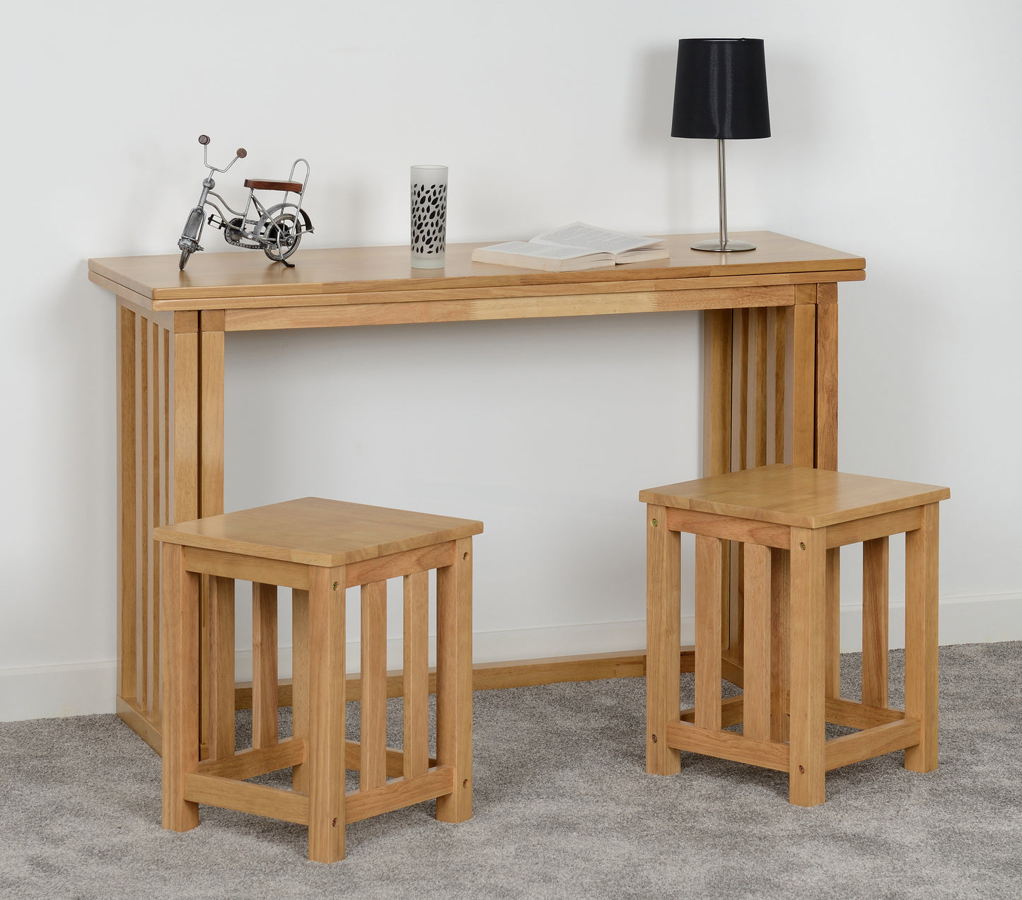 Richmond Stool (X2 Per Box) - Oak Varnish