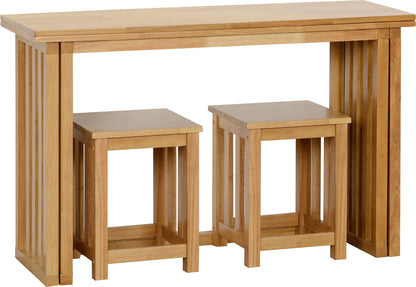 Richmond Stool (X2 Per Box) - Oak Varnish