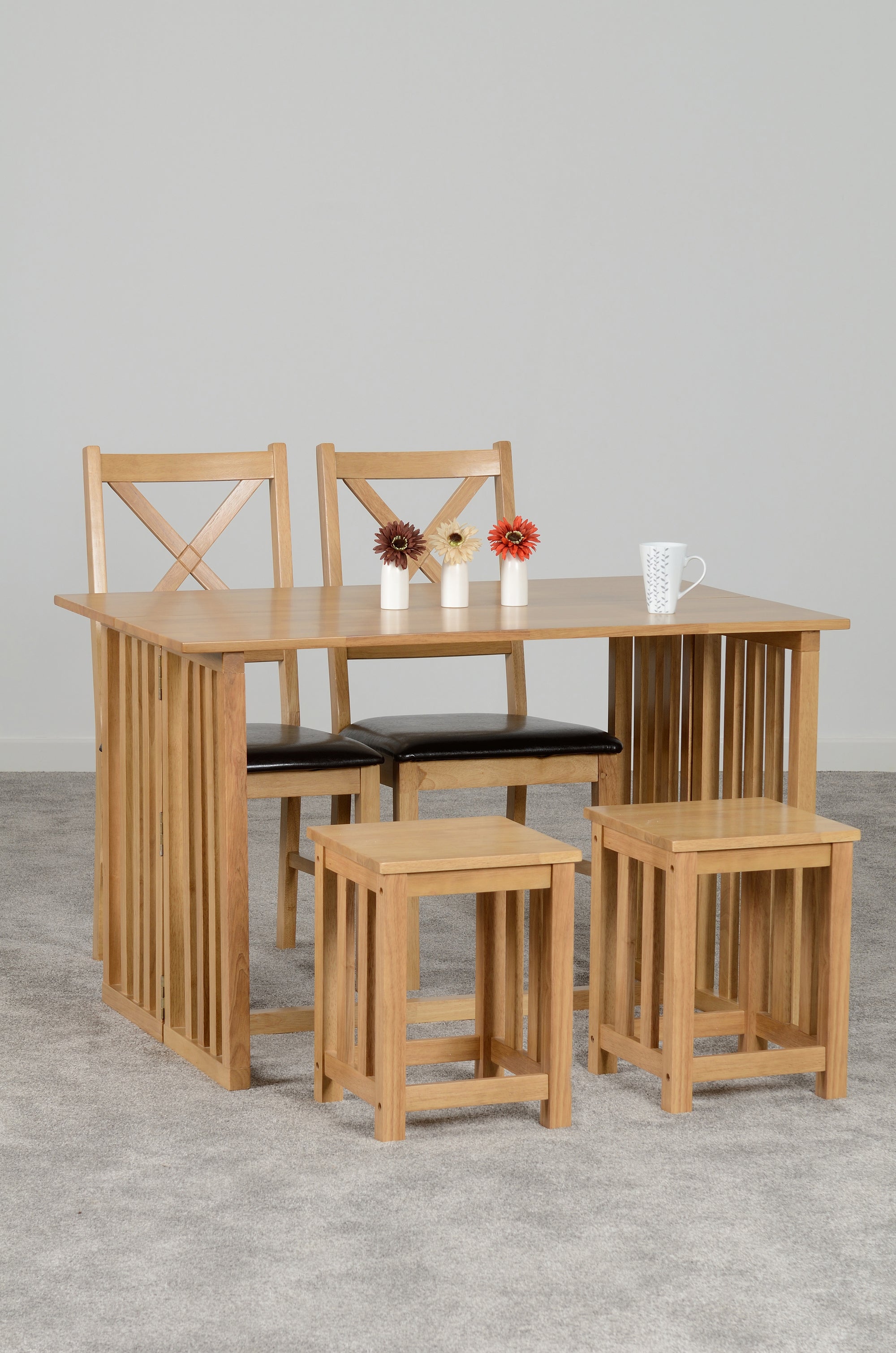 Richmond Stool (X2 Per Box) - Oak Varnish