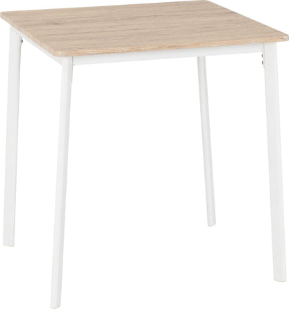 Riley Small Dining Set - White/Light Oak Effect Veneer