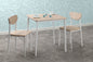 Riley Small Dining Set - White/Light Oak Effect Veneer