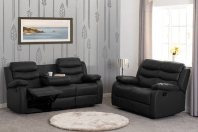 Roma 3+2 Suite - Black Pu
