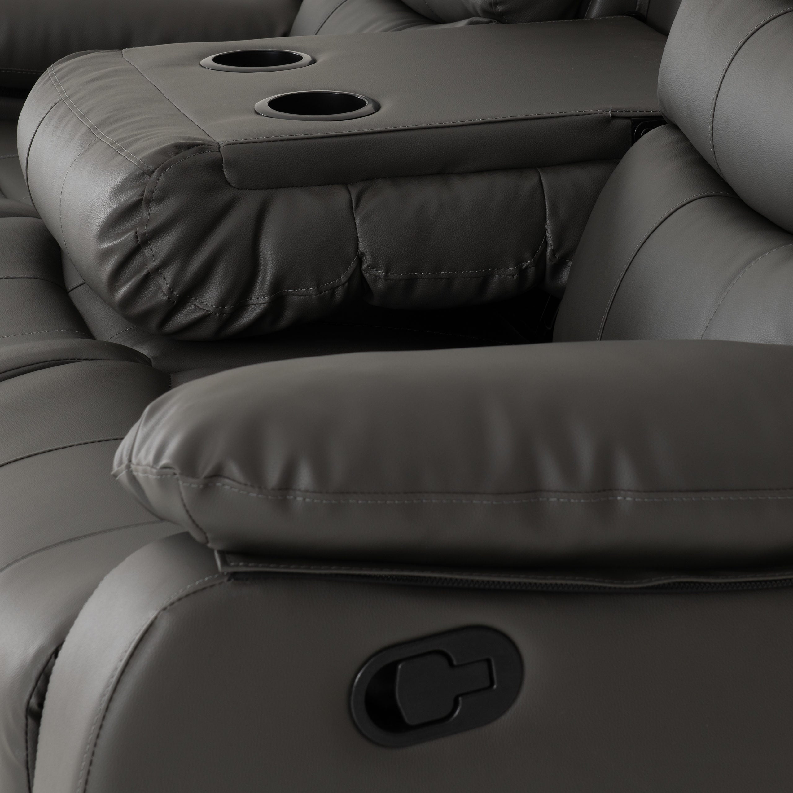 Roma 3+2 Suite - Grey Pu