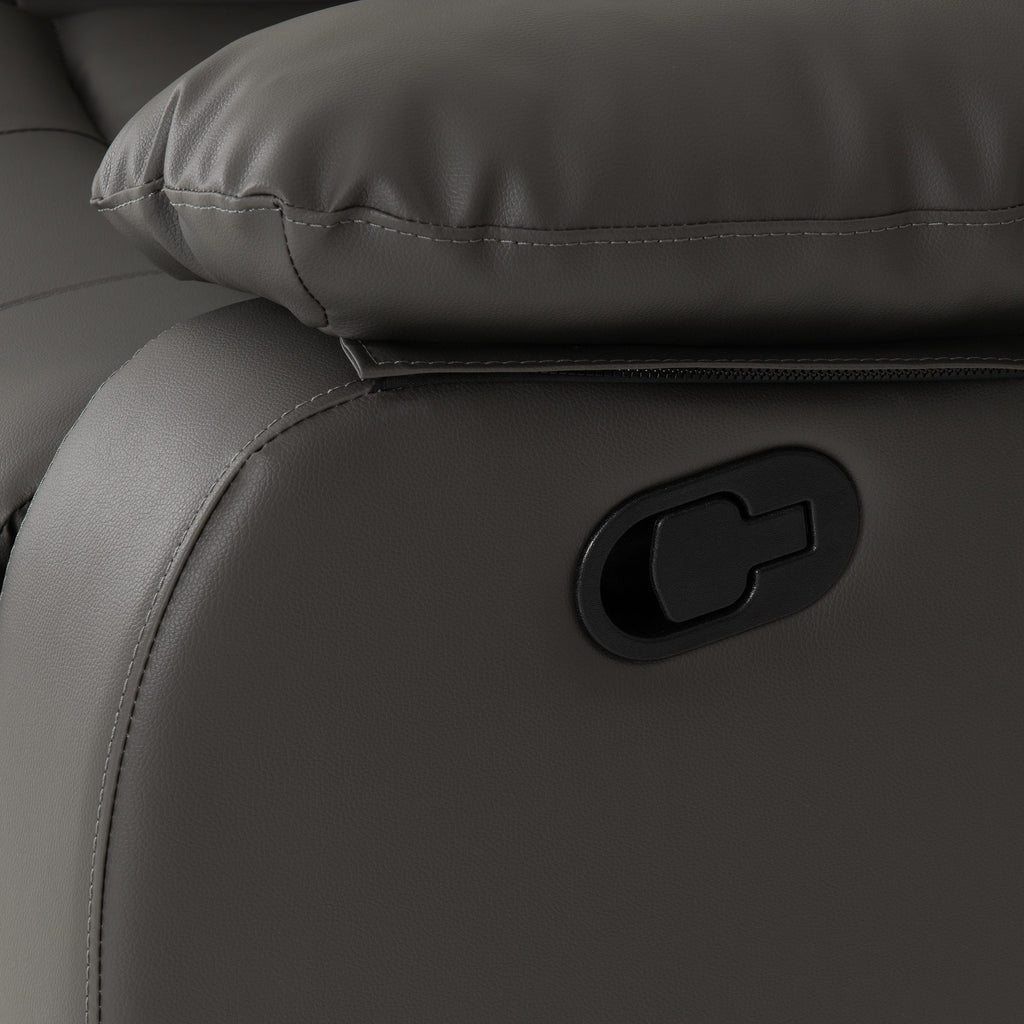 Roma 3+2 Suite - Grey Pu