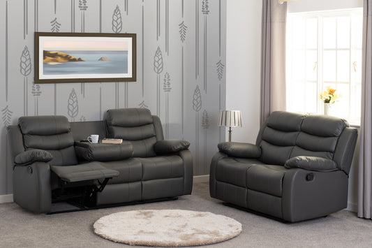 Roma 3+2 Suite - Grey Pu