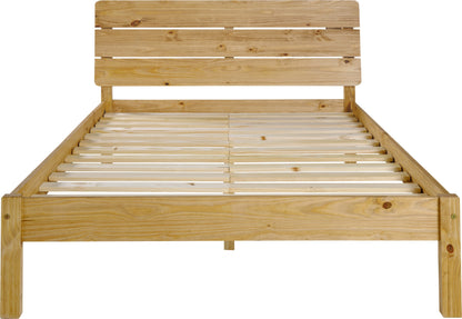 Ronan 4'6" Bed - Waxed Pine