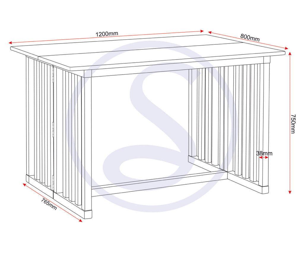 Richmond Foldaway Dining Table - Oak Varnish