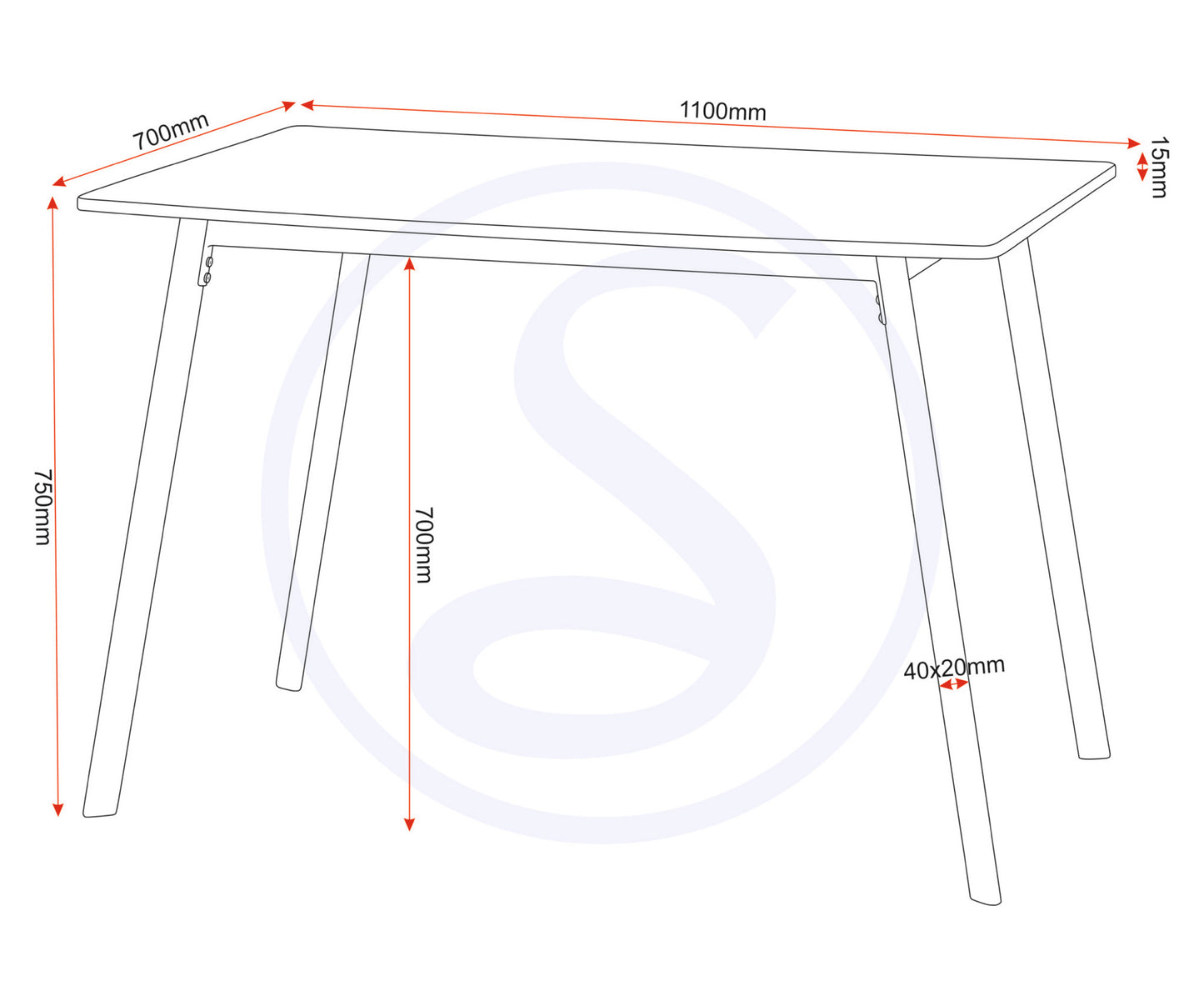Riley Large Dining Set - White/Light Oak Effect Veneer