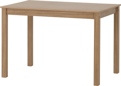 Santana 1+4 Dining Set - Light Oak/Rattan Effect