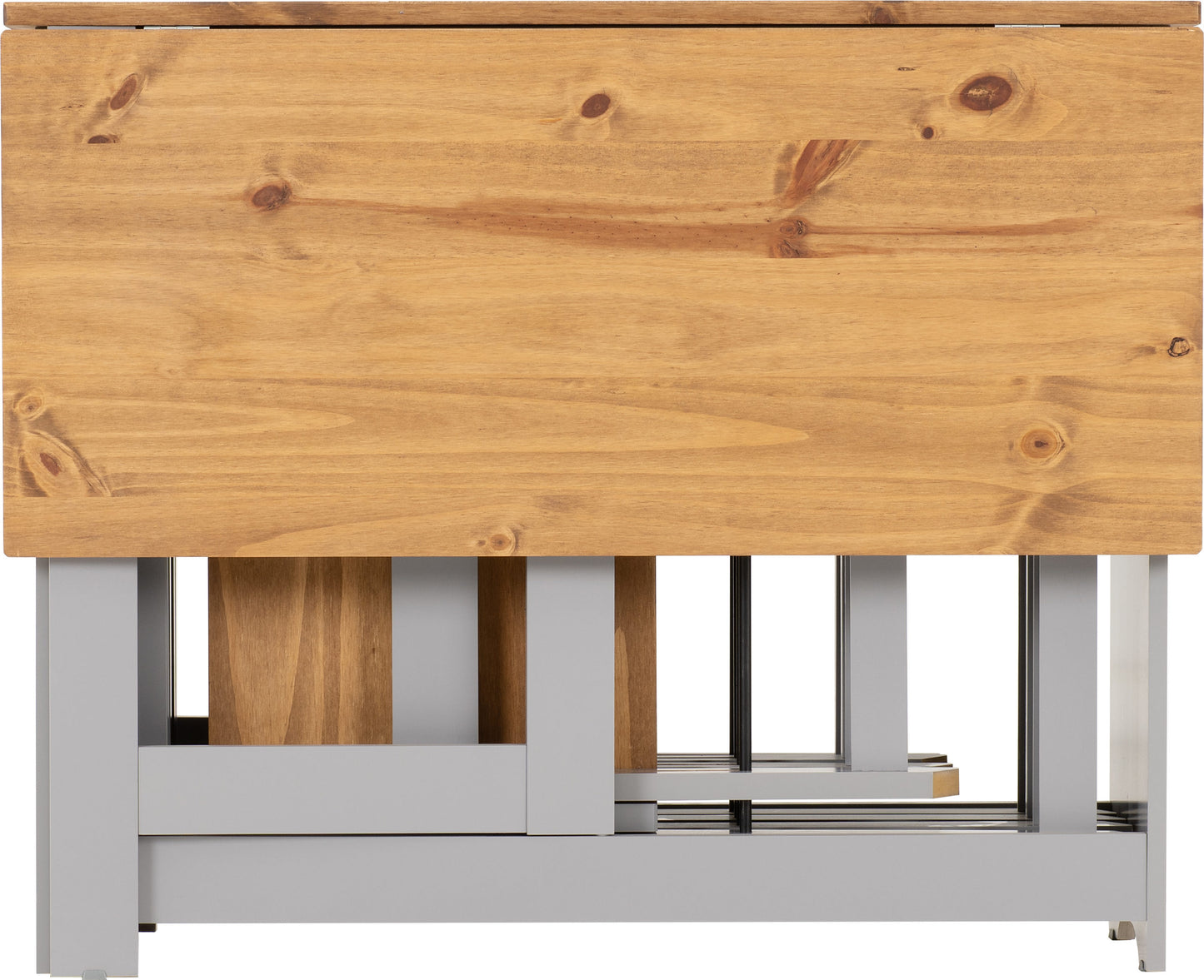 Santos Butterfly Dining Set (X4 Chairs) - Grey Slate/Distressed Waxed Pine