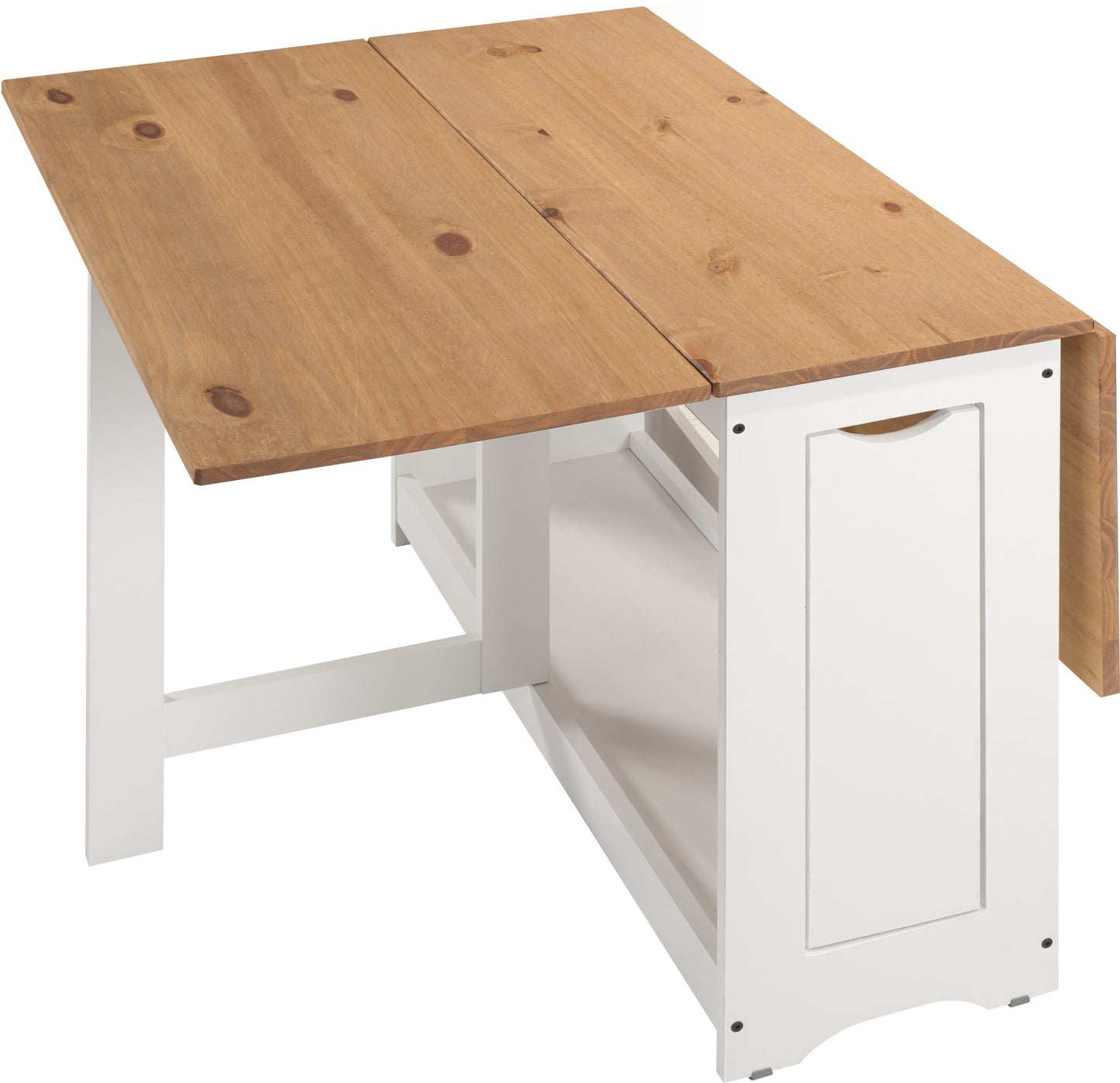 Santos Butterfly Dining Set (X4 Chairs) - White/Distressed Waxed Pine