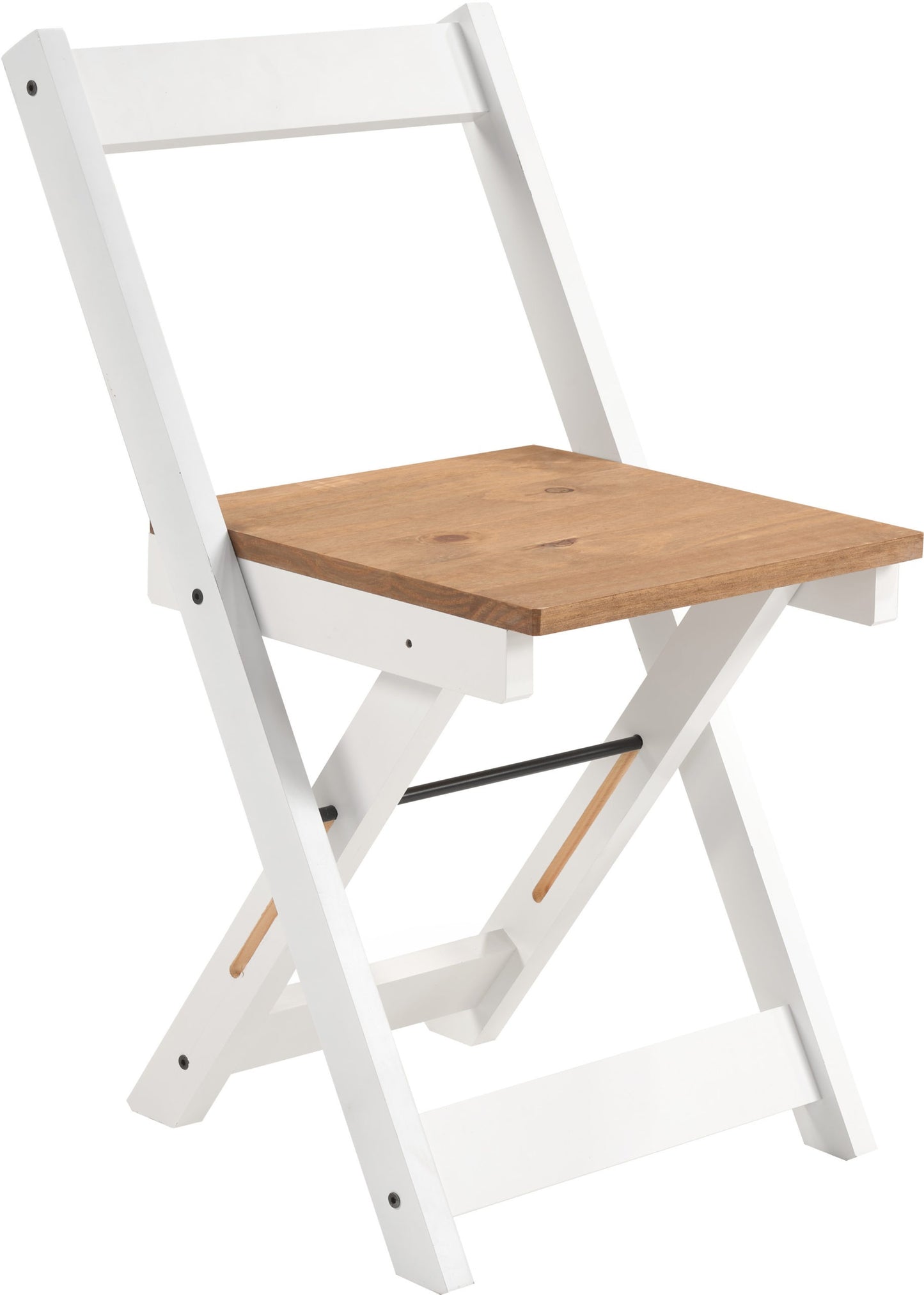 Santos Butterfly Dining Set (X4 Chairs) - White/Distressed Waxed Pine
