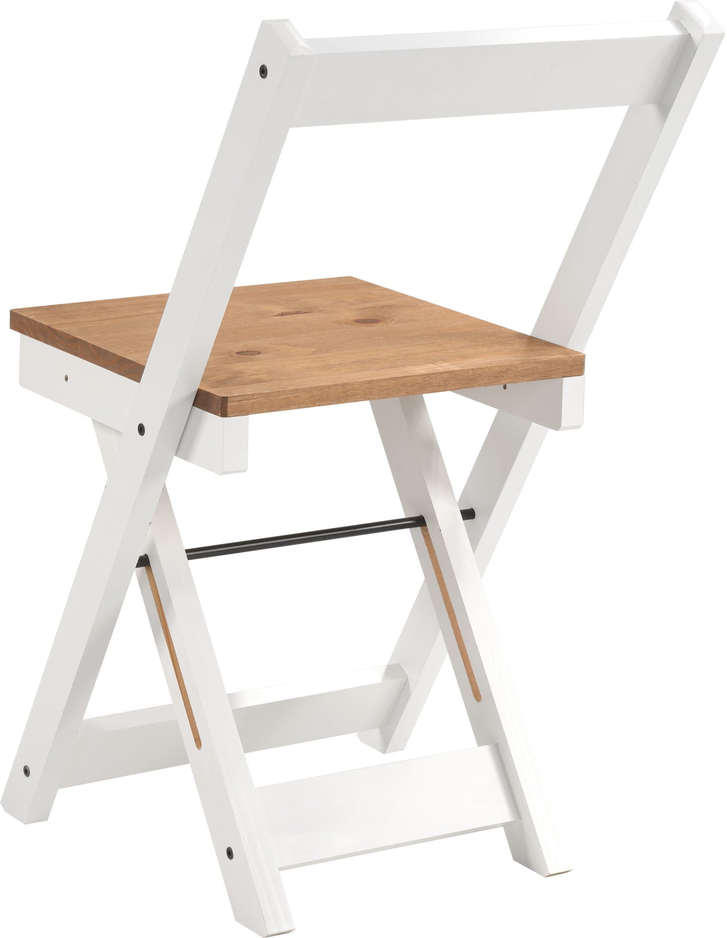 Santos Butterfly Dining Set (X4 Chairs) - White/Distressed Waxed Pine
