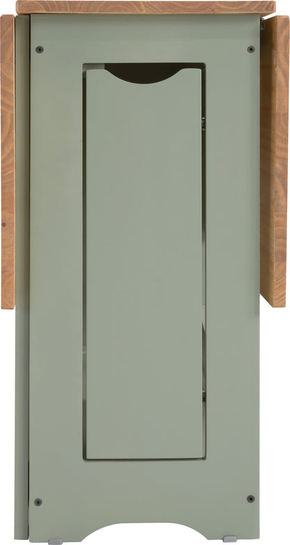 Santos Butterfly Dining Set (X4 Chairs) - Green/Distressed Waxed Pine