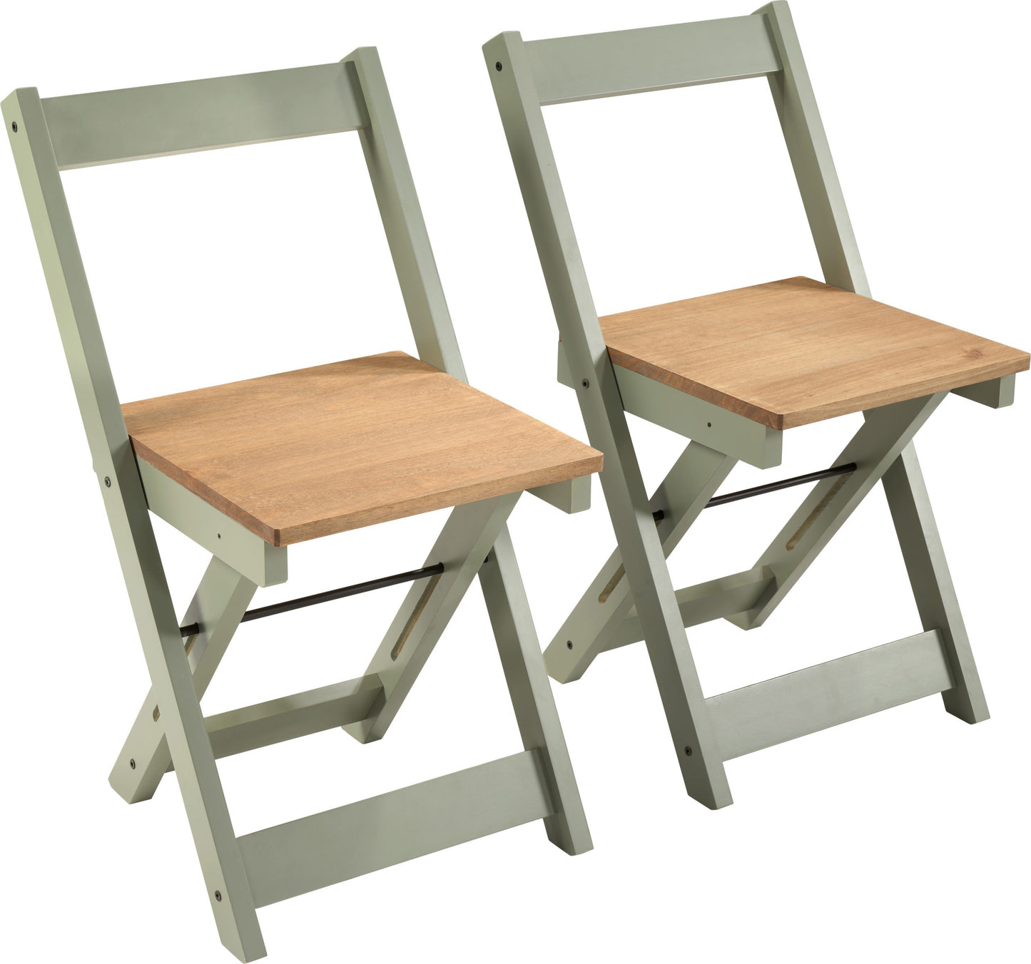 Santos Butterfly Dining Set (X4 Chairs) - Green/Distressed Waxed Pine