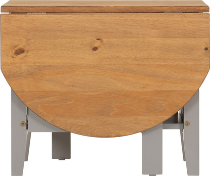 Santos Drop Leaf Coffee Table - Grey Slate/Distressed Waxed Pine