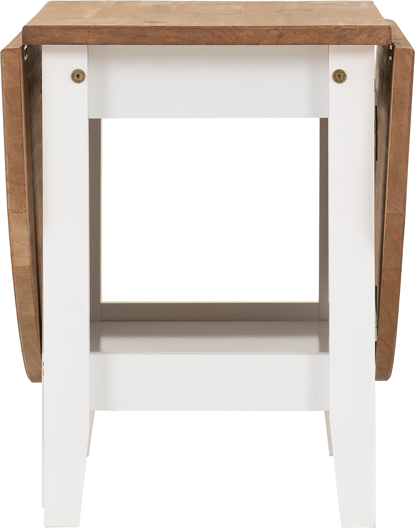 Santos Drop Leaf Coffee Table - White/Distressed Waxed Pine