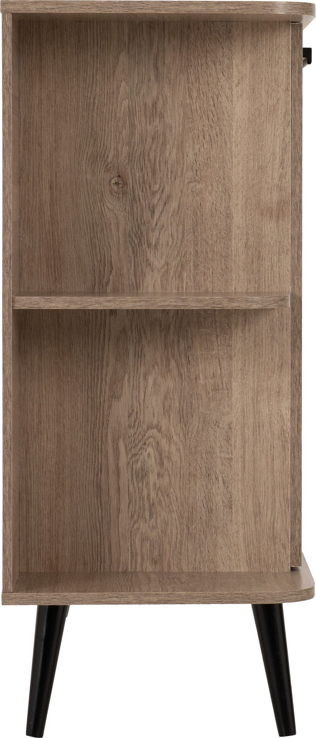 Saxton 1 Door 3 Drawer Sideboard - Mid Oak Effect/Grey