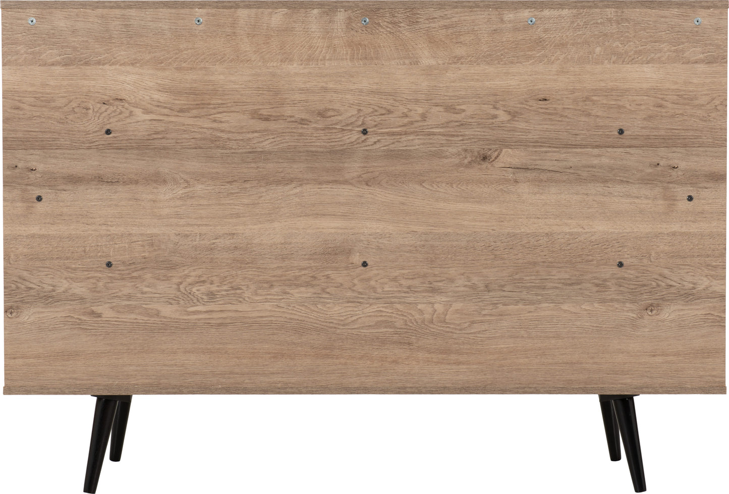 Saxton 1 Door 3 Drawer Sideboard - Mid Oak Effect/Grey