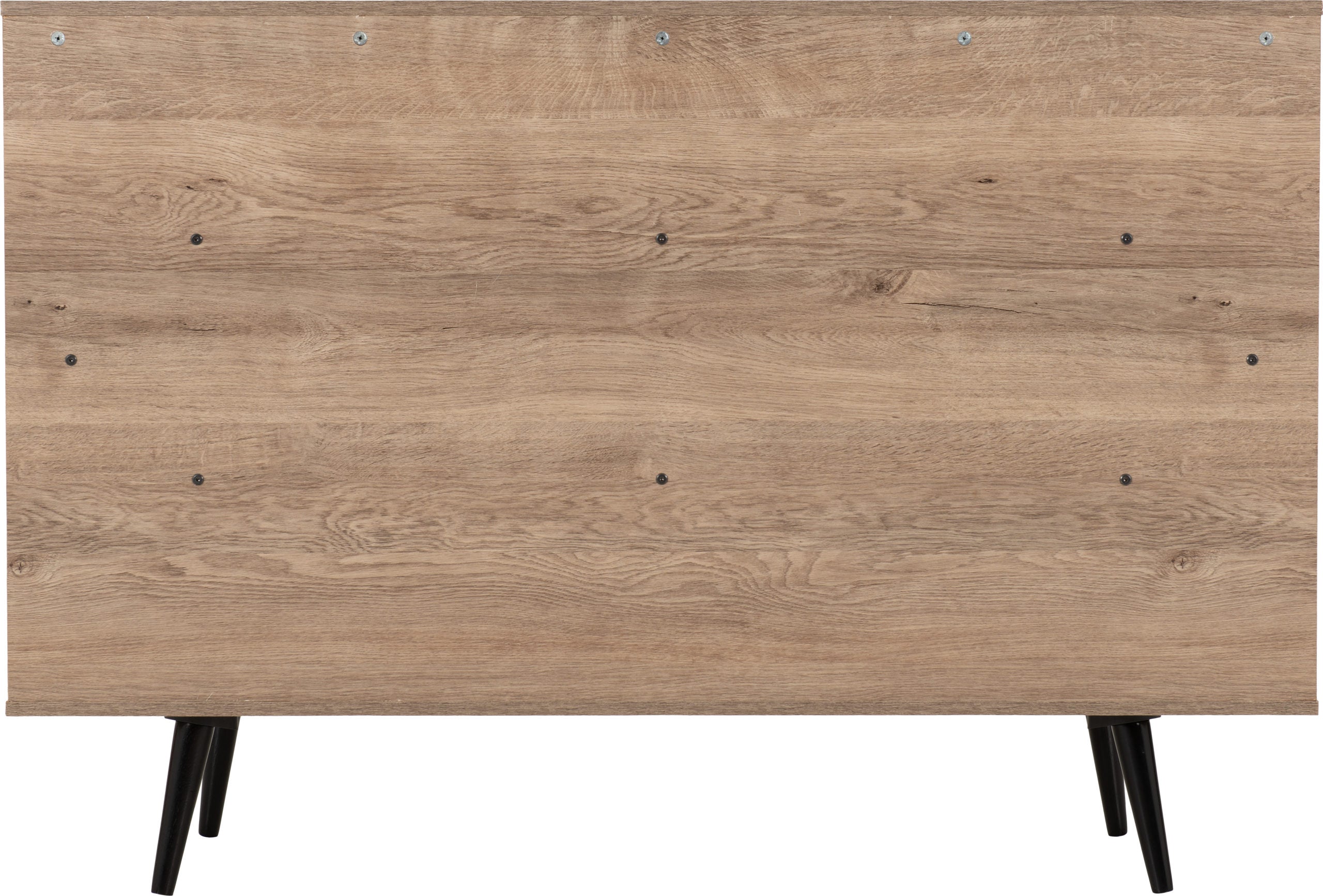 Saxton 1 Door 3 Drawer Sideboard - Mid Oak Effect/Grey