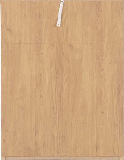 Seville 3+2 Drawer Chest - White Gloss/Light Oak Effect Veneer