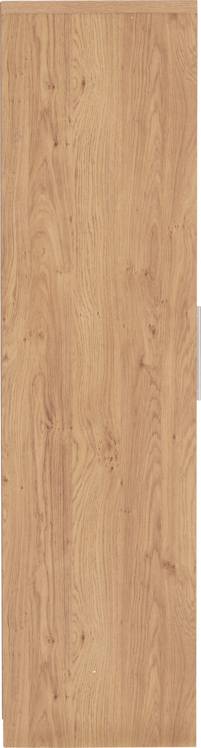 Seville 4 Door 2 Drawer Wardrobe - White Gloss/Light Oak Effect Veneer